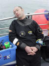 Andy sleeps (for a change)...