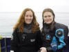 Jaime and Clare (and a flat calm sea).
