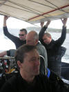 Karl (our other guest) with 3 of the clubs old-timers loitering in the background.