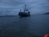 The Loyal Watcher at anchor in Loch Swilly