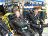Happy divers